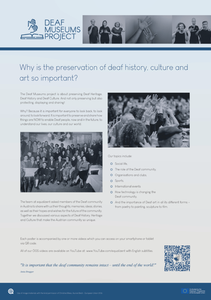 Why is the preservation of deaf history, culture and art so important?